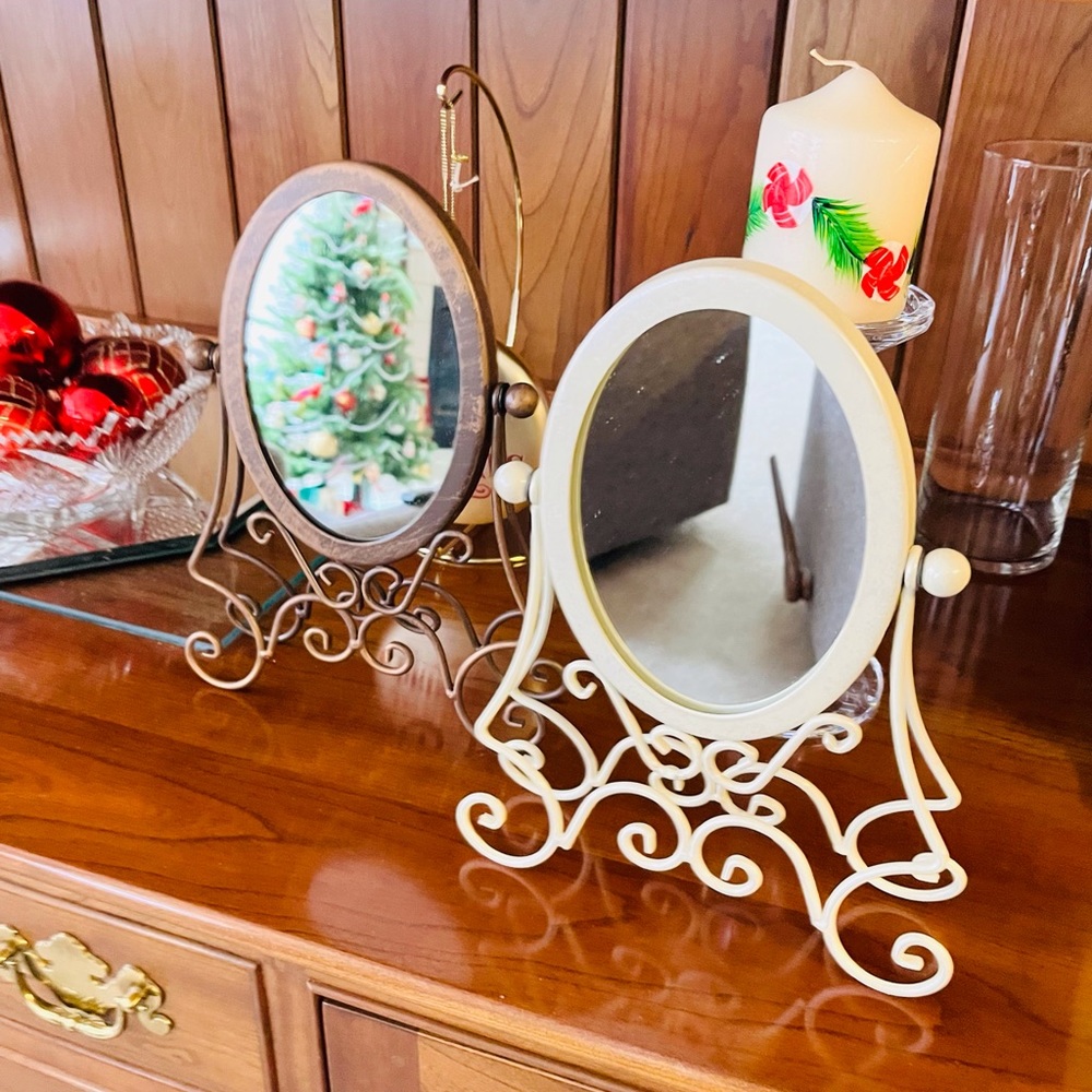 Vanity Mirrors Ivory SOLD